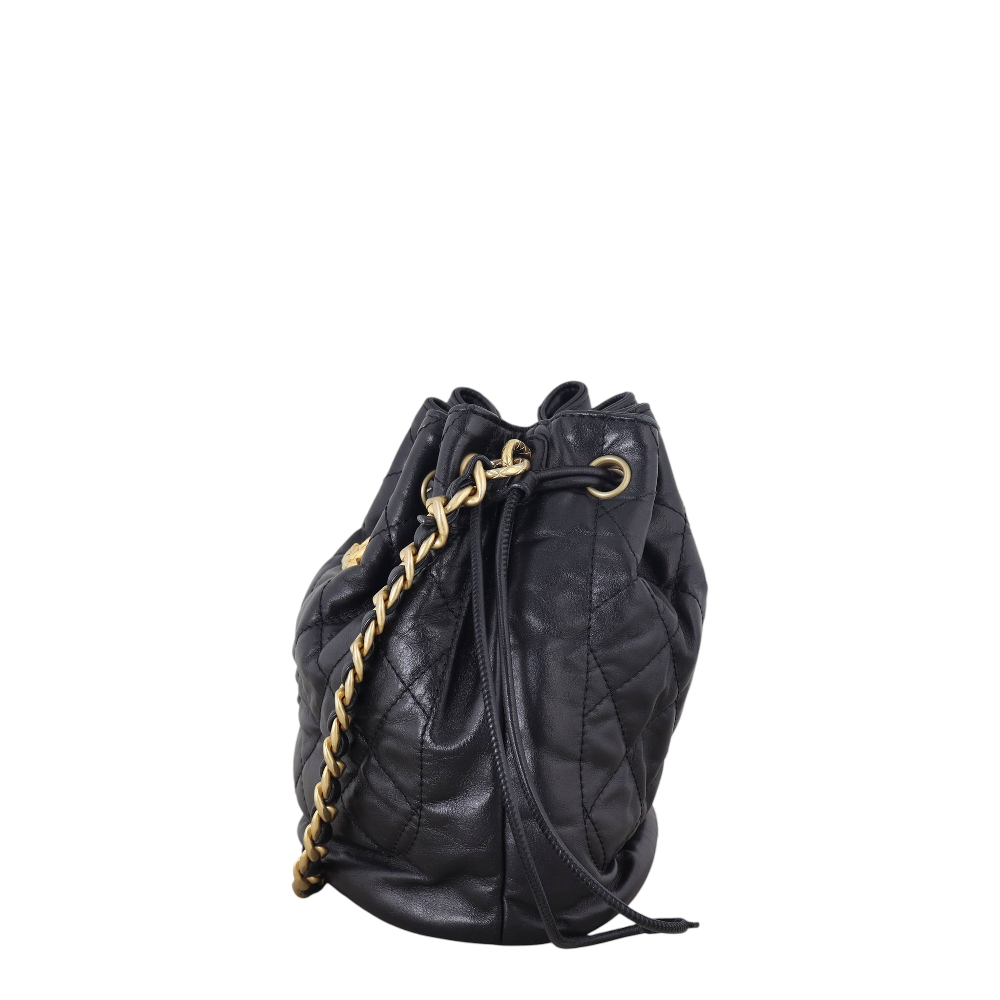 Chanel CC Drawstring Bucket Bag