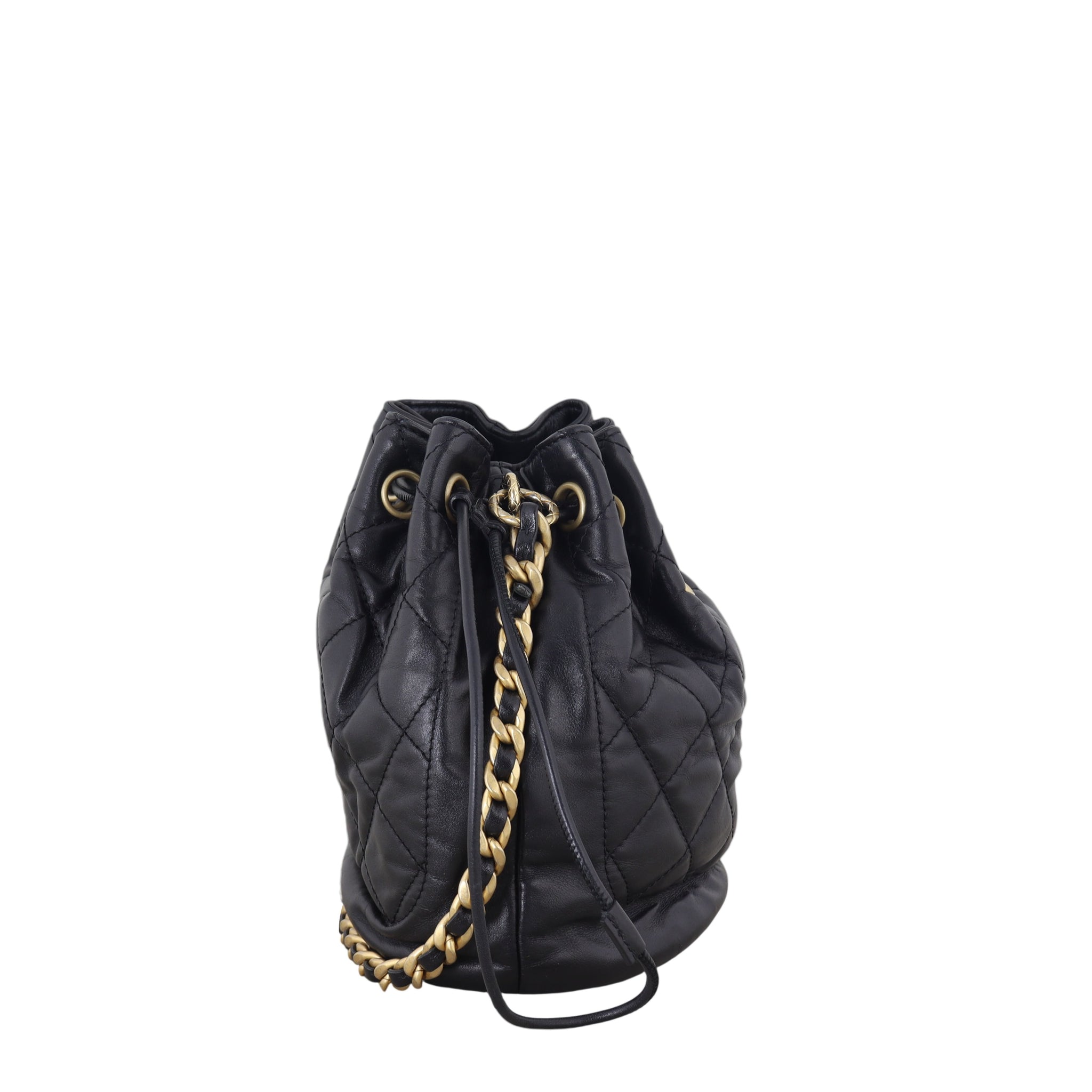 Chanel CC Drawstring Bucket Bag