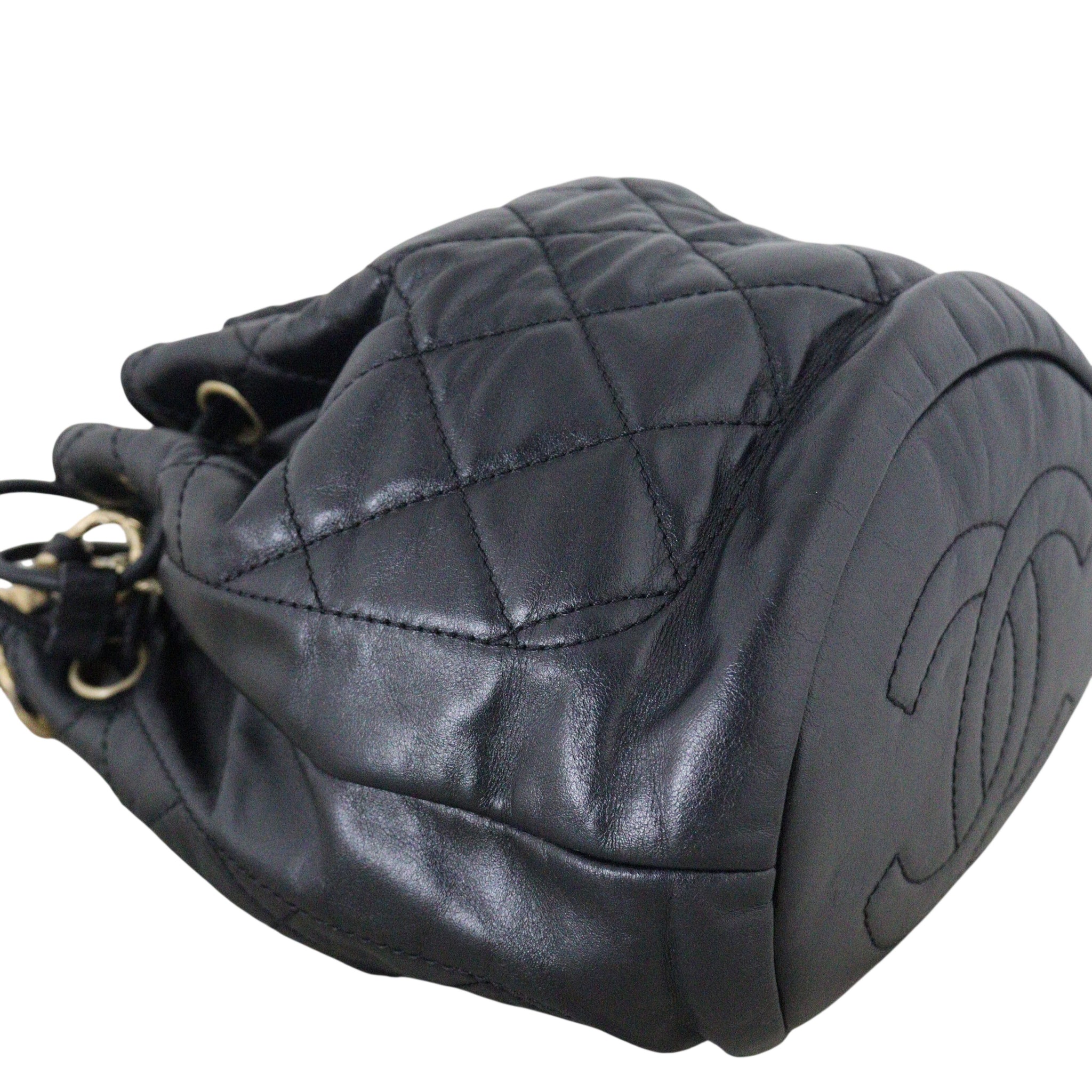 Chanel CC Drawstring Bucket Bag