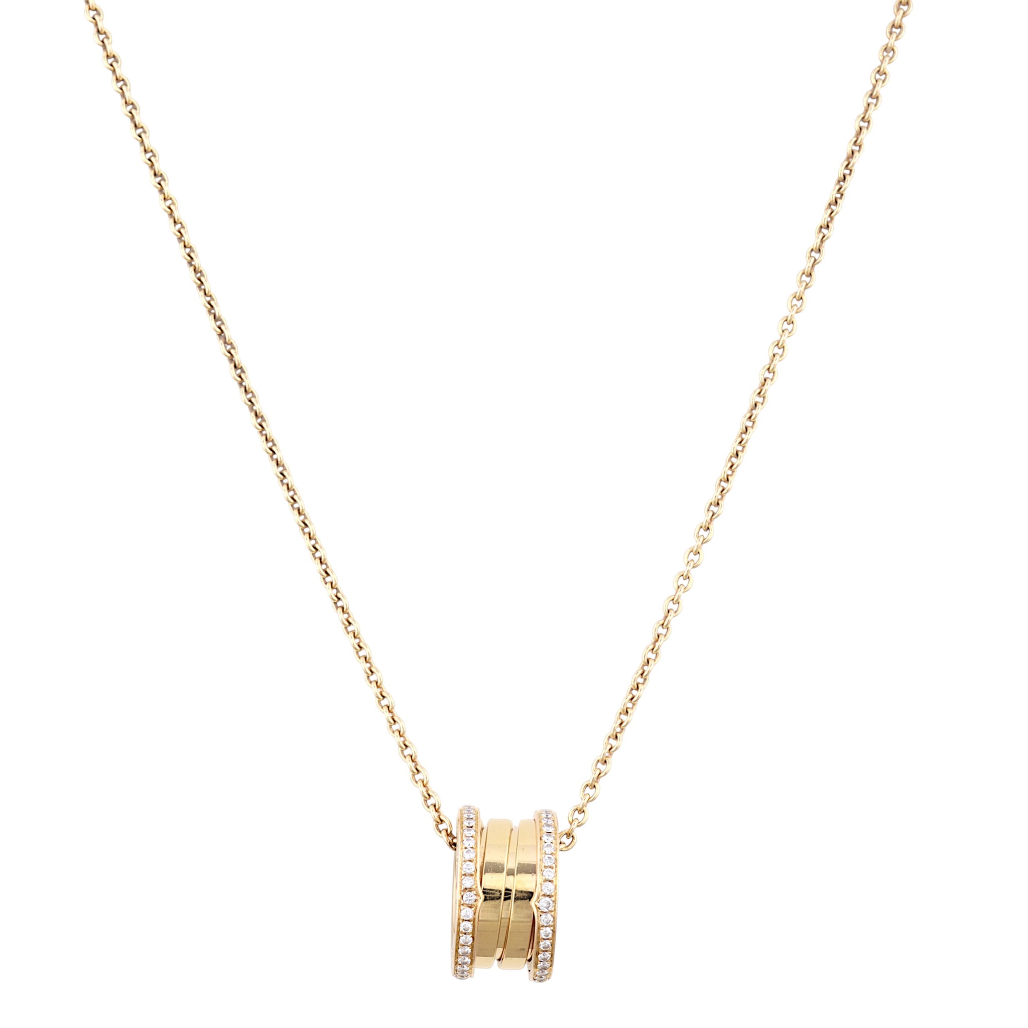 Bvlgari B.Zero1 18k Rose Gold Diamond Necklace