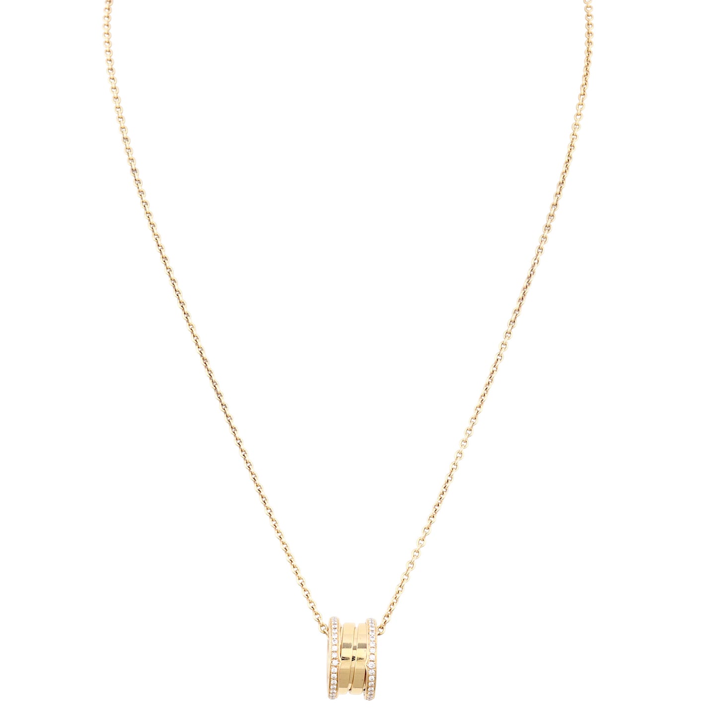 Bvlgari B.Zero1 18k Rose Gold Diamond Necklace