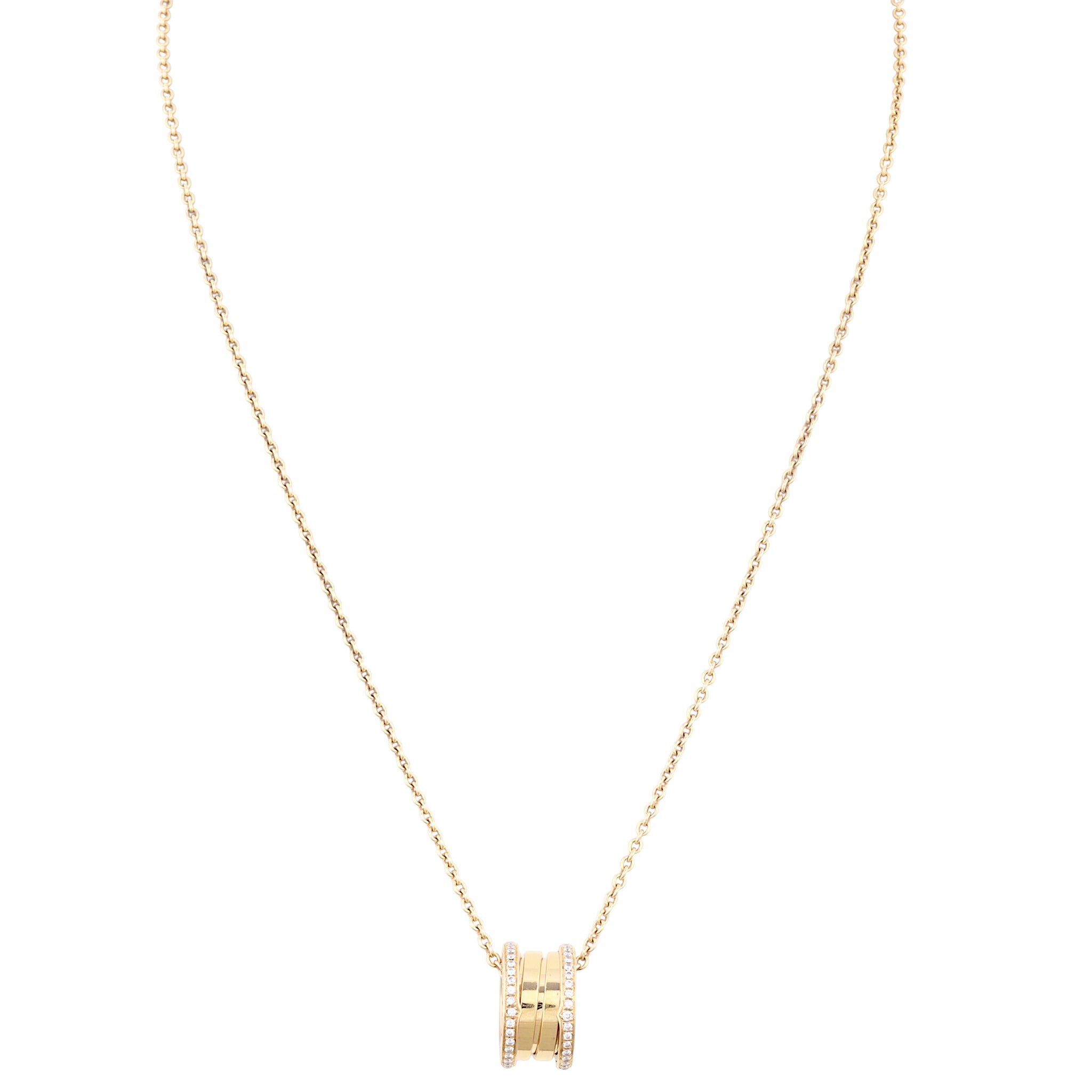 Bvlgari B.Zero1 18k Rose Gold Diamond Necklace