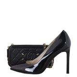 Chanel CC Filigree Double Zip Clutch on Chain