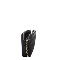 Chanel CC Filigree Double Zip Clutch on Chain