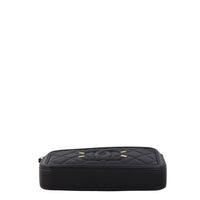 Chanel CC Filigree Double Zip Clutch on Chain