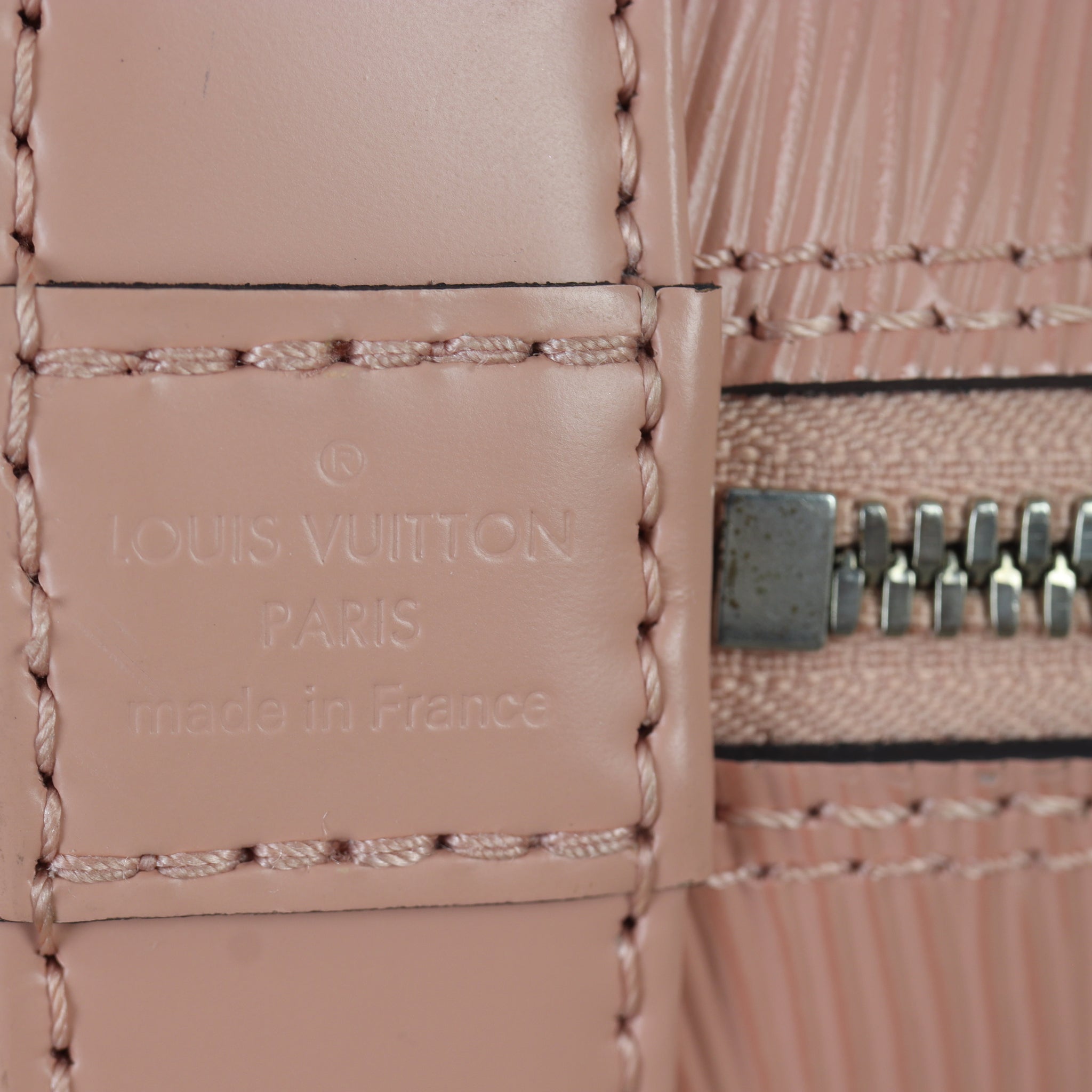 Louis Vuitton Alma BB Epi with Embroidered Strap