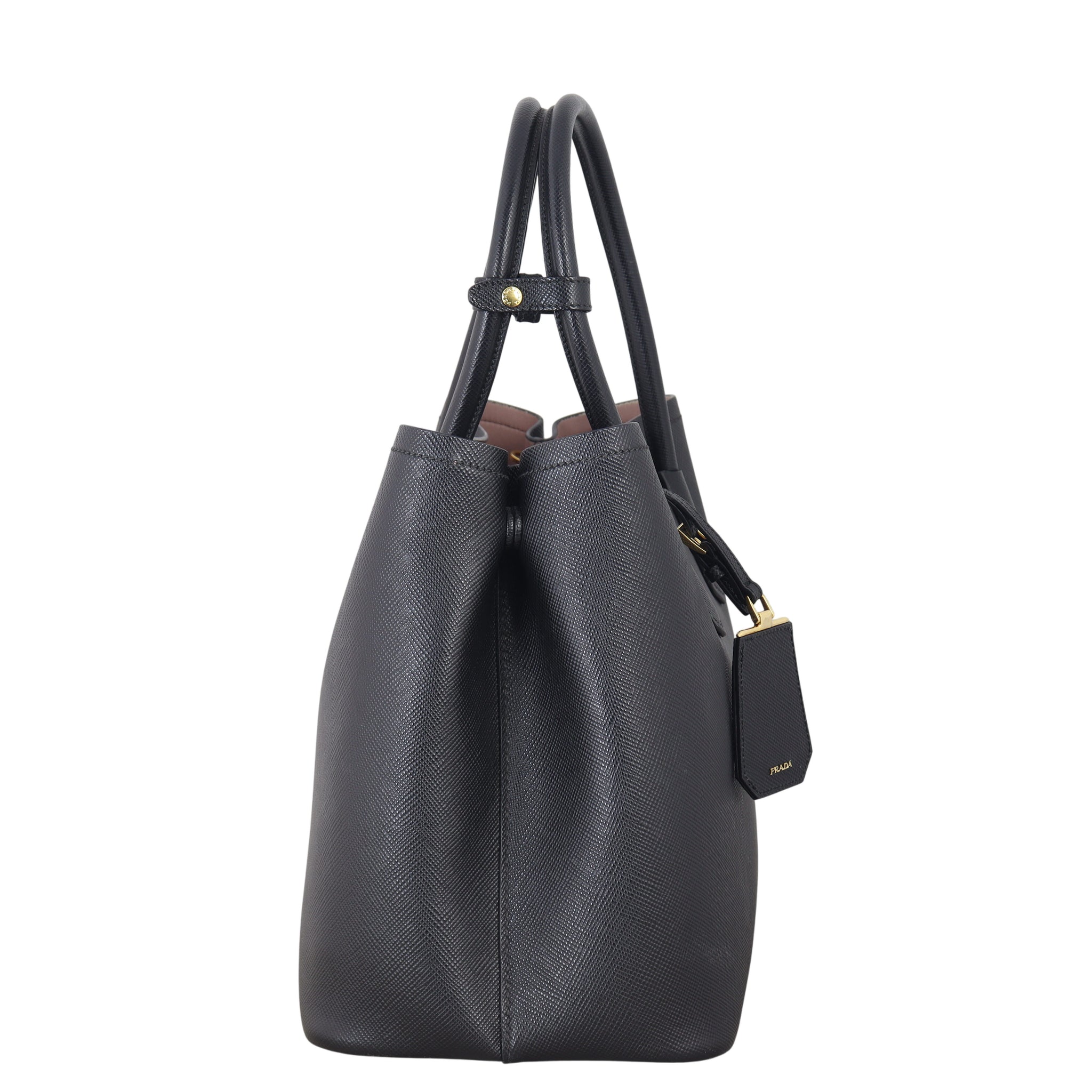 Prada Saffiano Cuir Double Bag Large