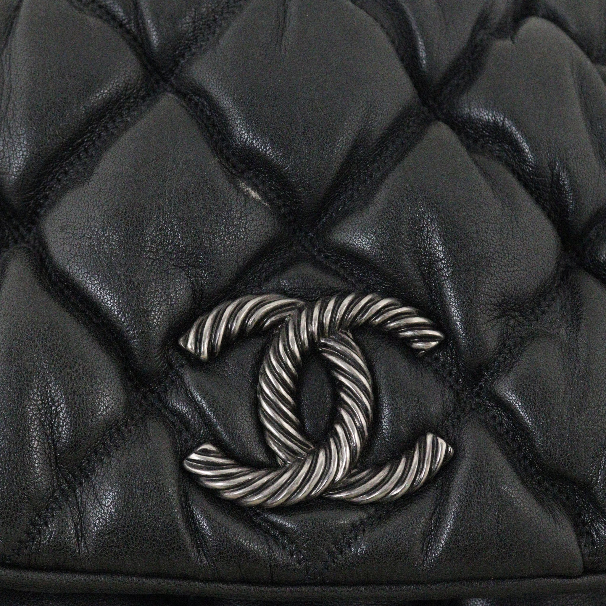 Chanel Bubble Quilt Accordion Flap Bag