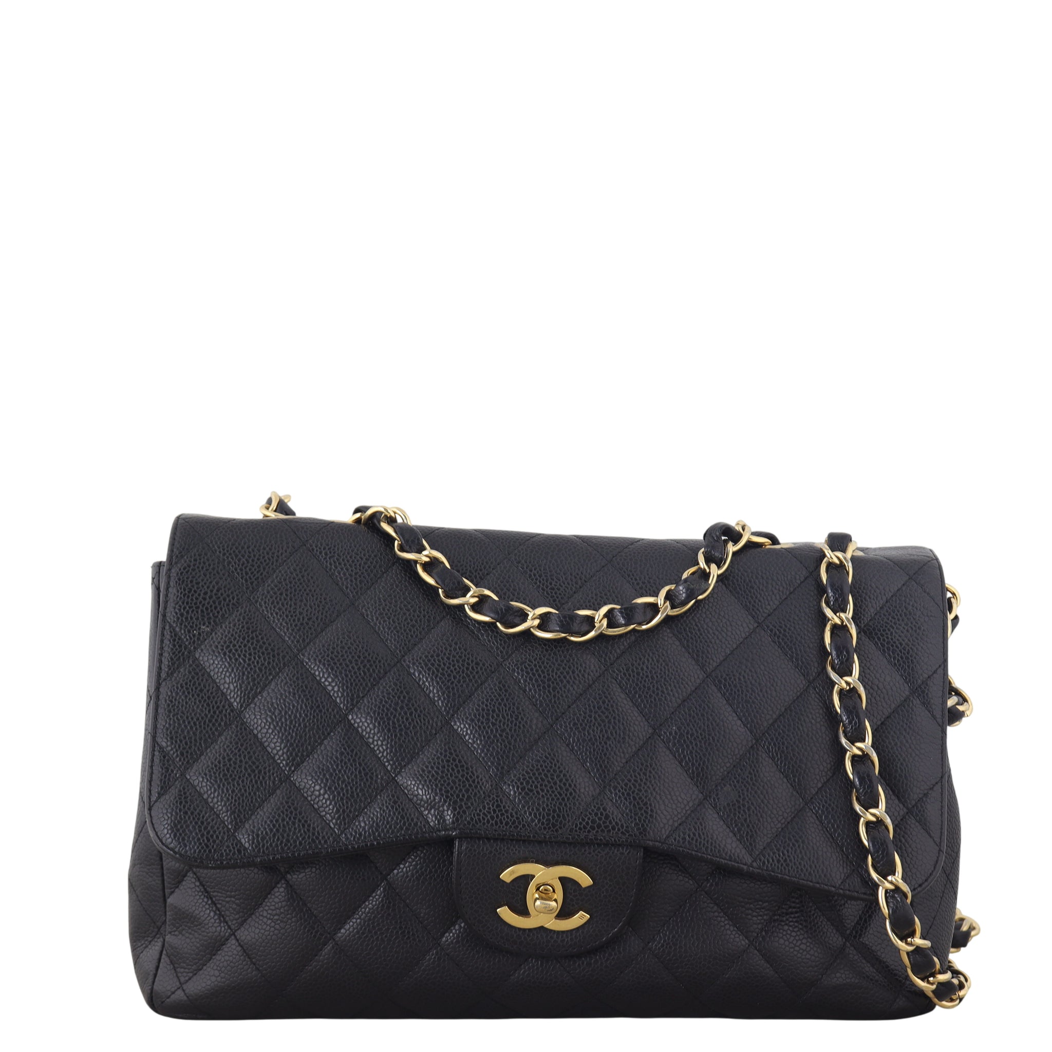 Chanel Classic Single Flap Jumbo Caviar