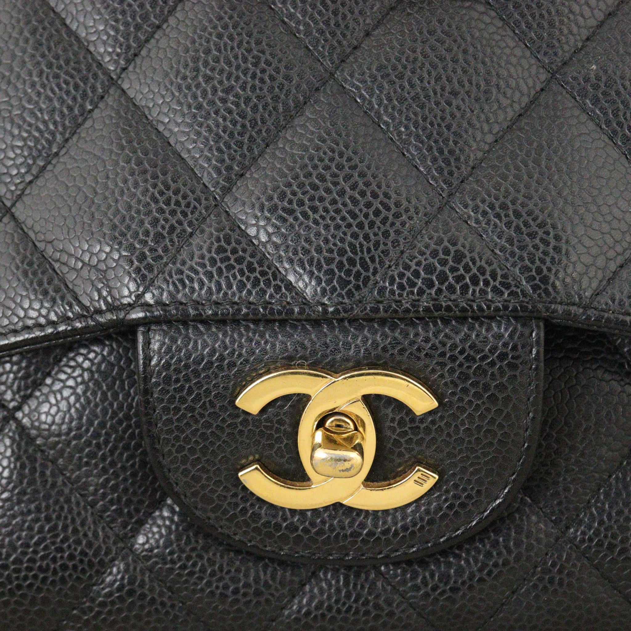 Chanel Classic Single Flap Jumbo Caviar