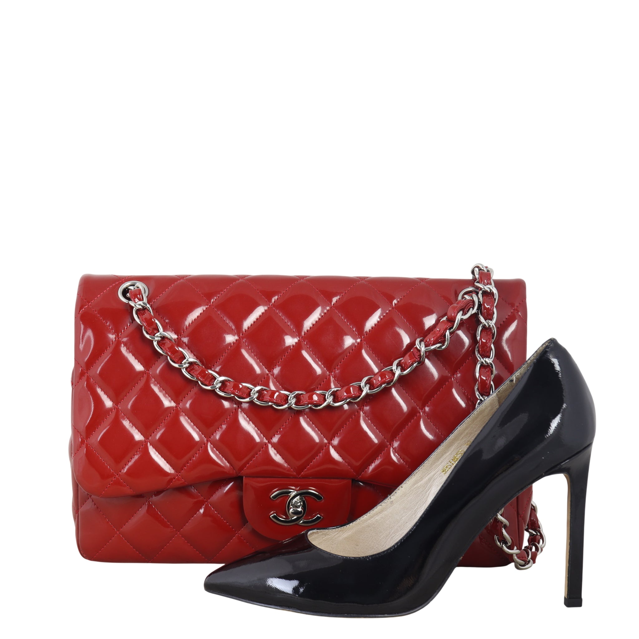 Chanel Classic Double Flap Jumbo Patent