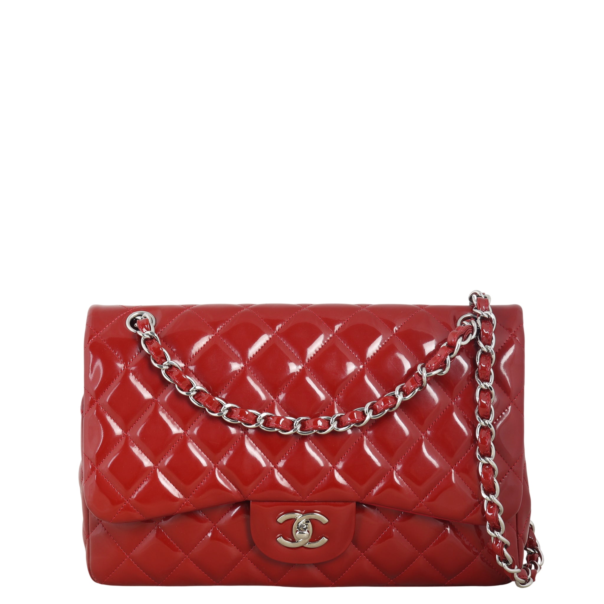 Chanel Classic Double Flap Jumbo Patent