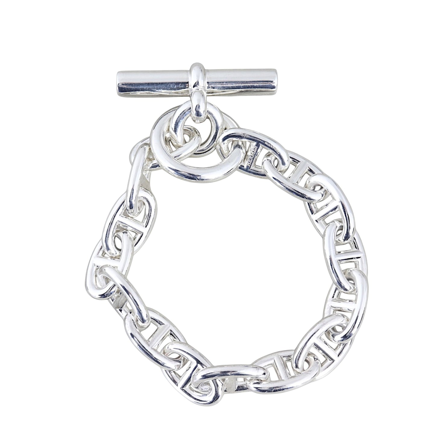 Hermes Chaine d'Ancre Sterling Silver Link Bracelet