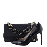 Chanel Elegant Plexi Double Chain Flap Bag