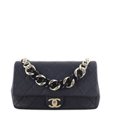 Chanel Elegant Plexi Double Chain Flap Bag