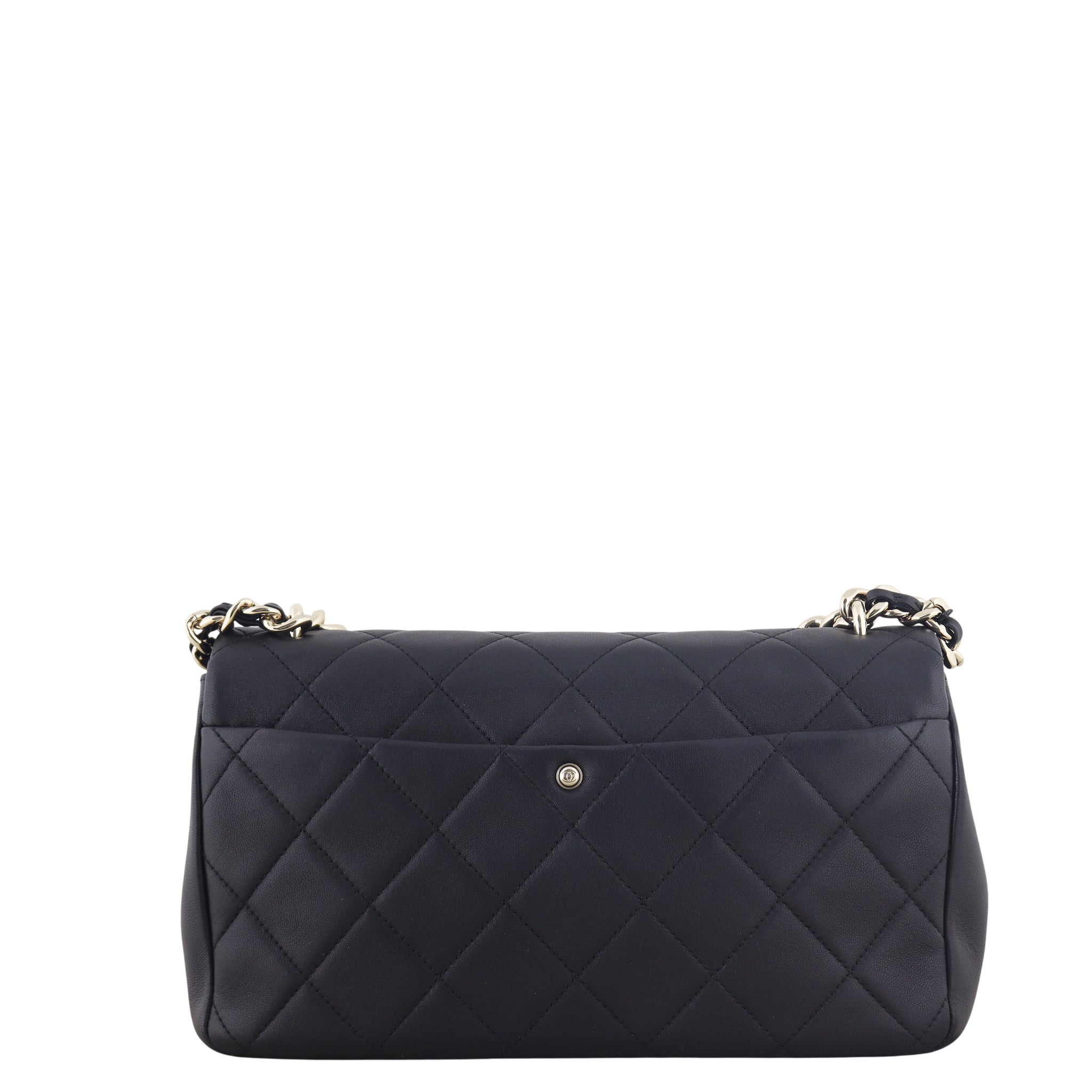 Chanel Elegant Plexi Double Chain Flap Bag