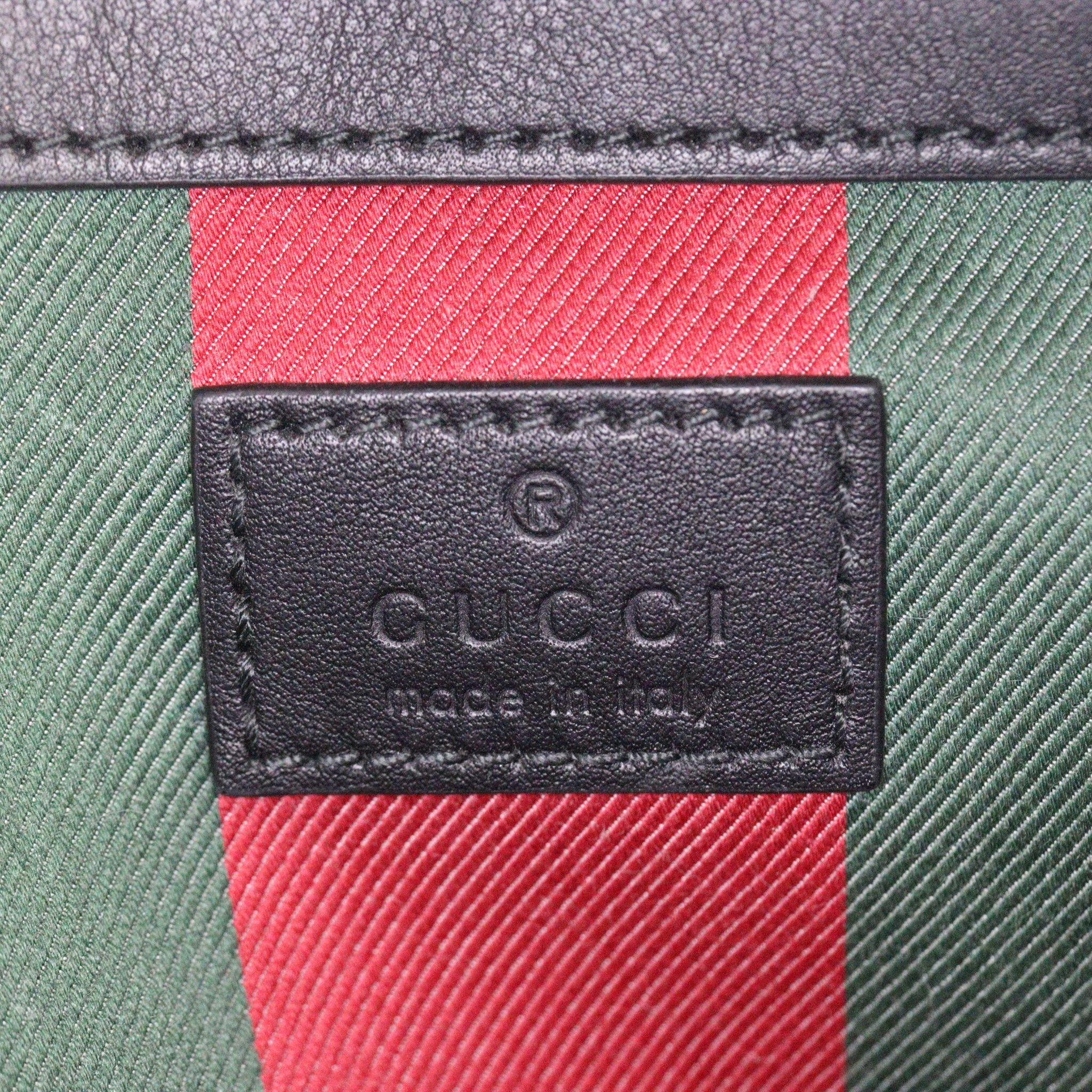 Gucci GG Monogram Emblem Bucket Medium