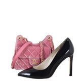 Chanel Wavy CC Hobo Velvet Small