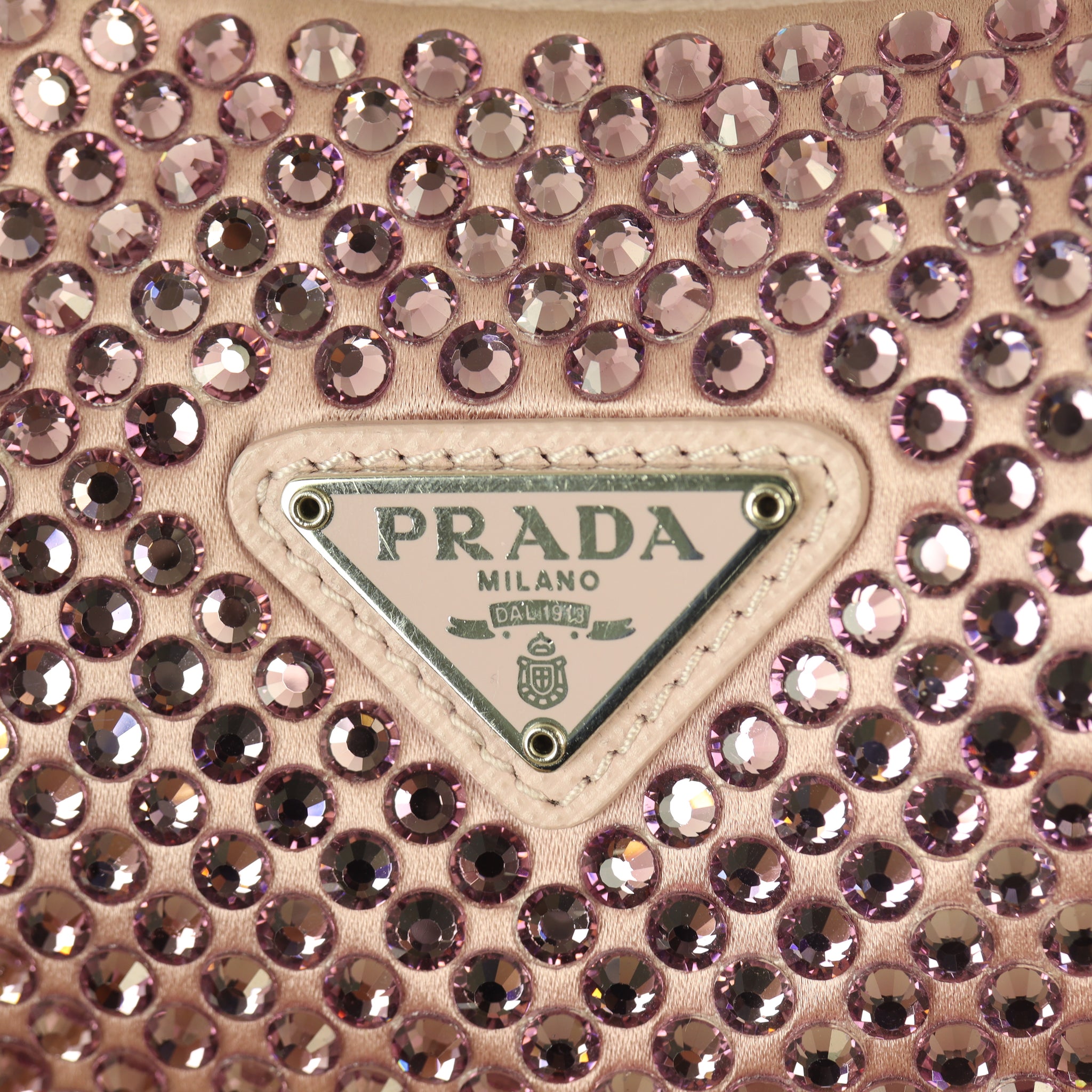 Prada Re-Edition 2000 Satin Crystal Mini Bag