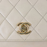 Chanel Vintage Half Moon Double Flap Bag