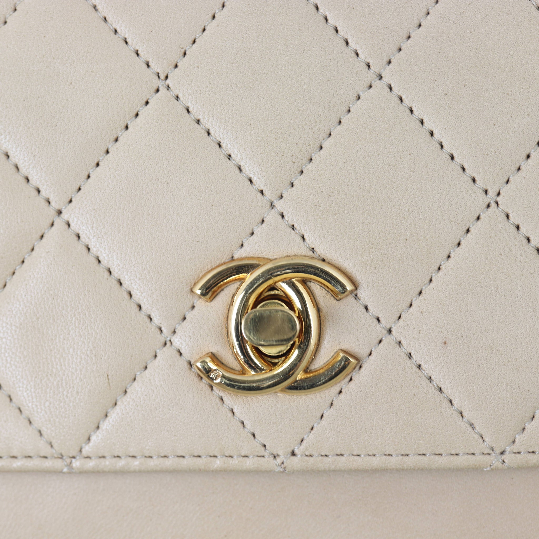 Chanel Vintage Half Moon Double Flap Bag