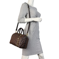 Louis Vuitton Speedy 25 Bandouliere Damier Ebene