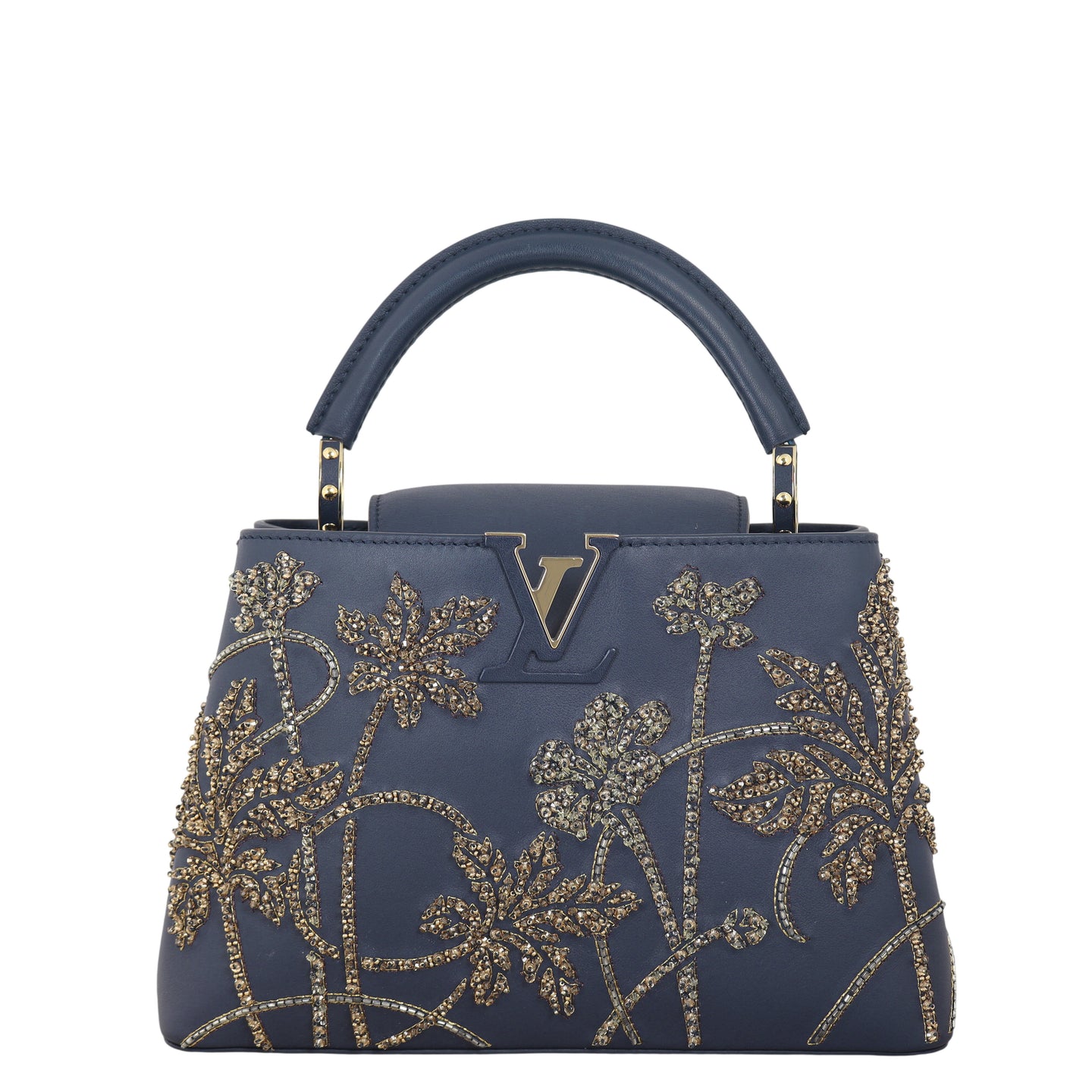 Louis Vuitton Capucines BB Leather Fleurs D'Asnieres