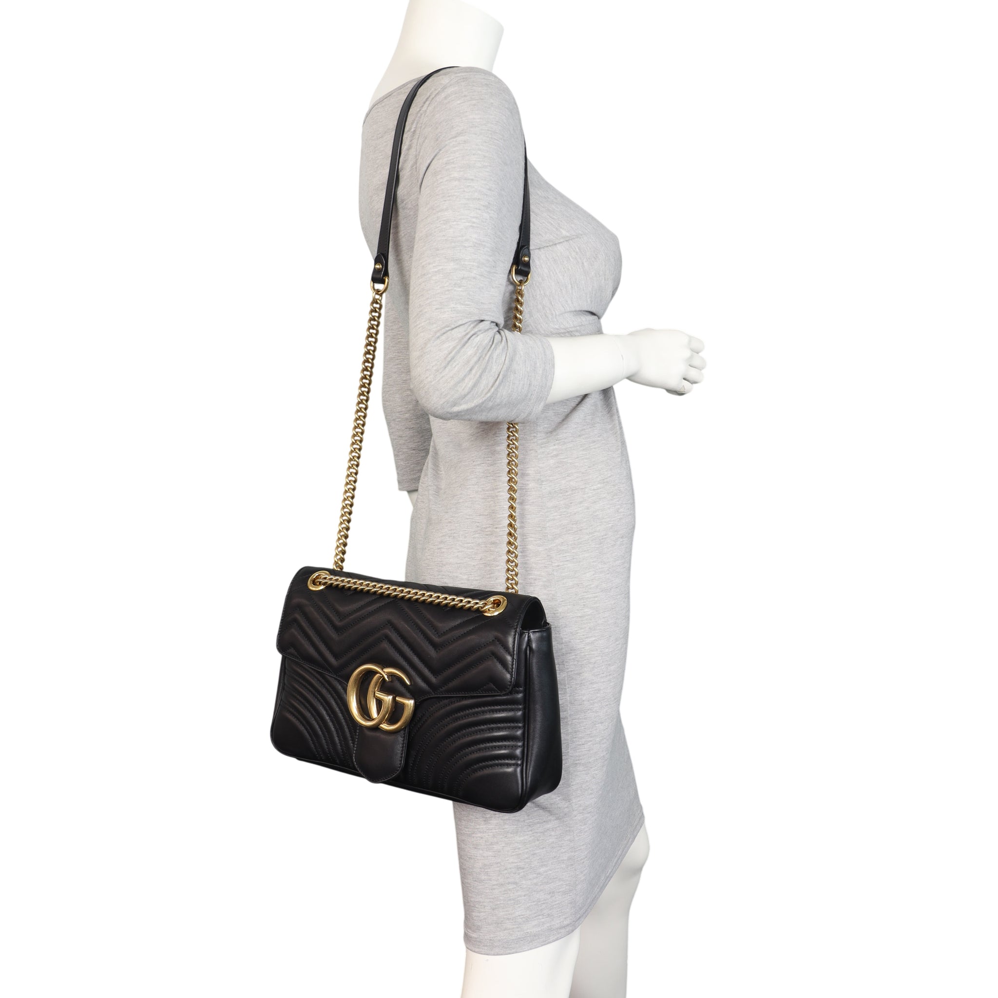 Gucci GG Marmont Matelasse Large Shoulder Bag