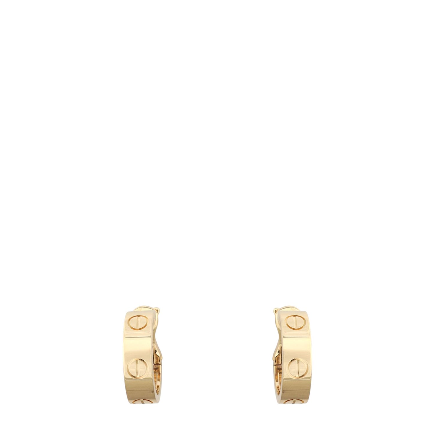 Cartier Love Classic Hoop 18k Yellow Gold Earrings