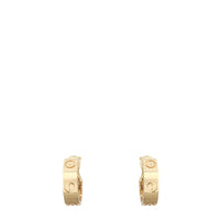 Cartier Love Classic Hoop 18k Yellow Gold Earrings