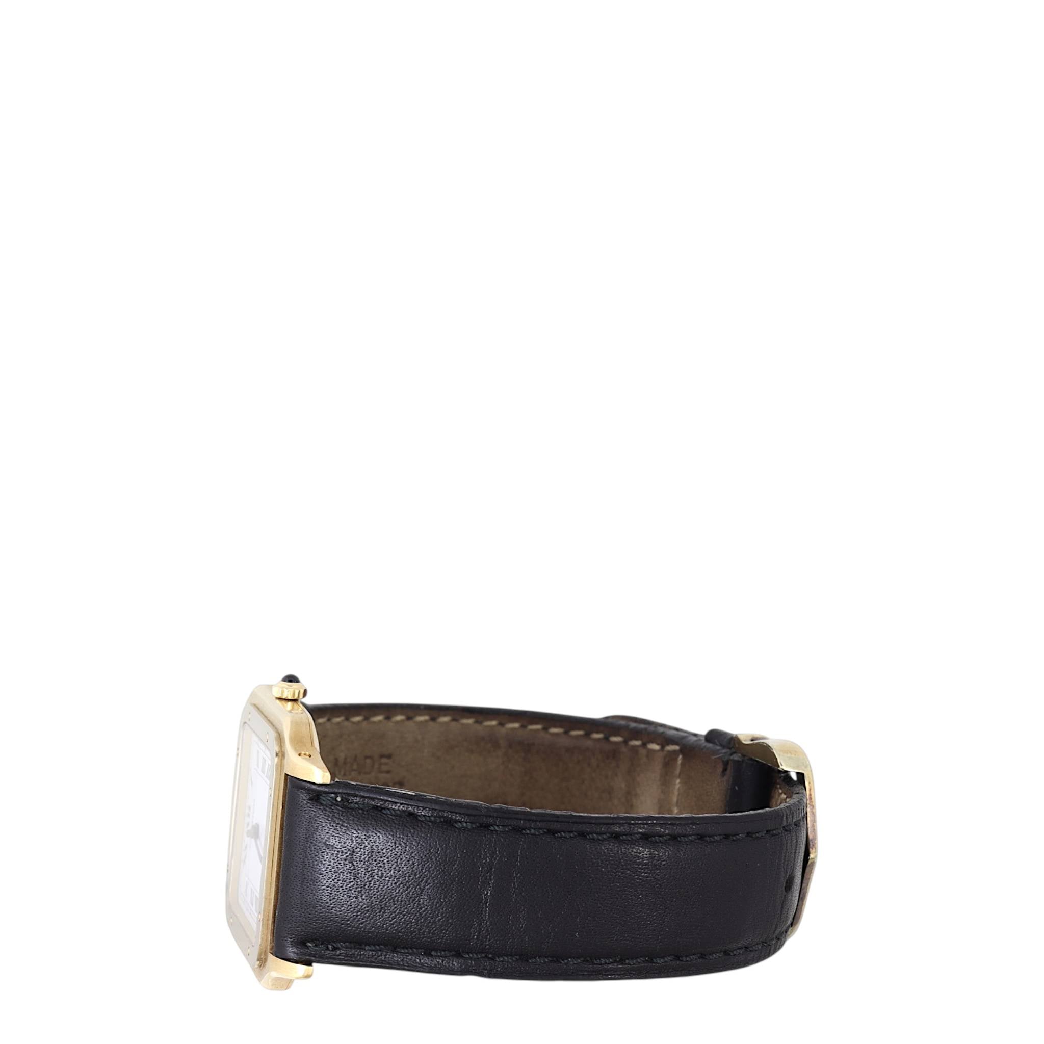 Cartier Santos Dumont Watch 18k Yellow Gold