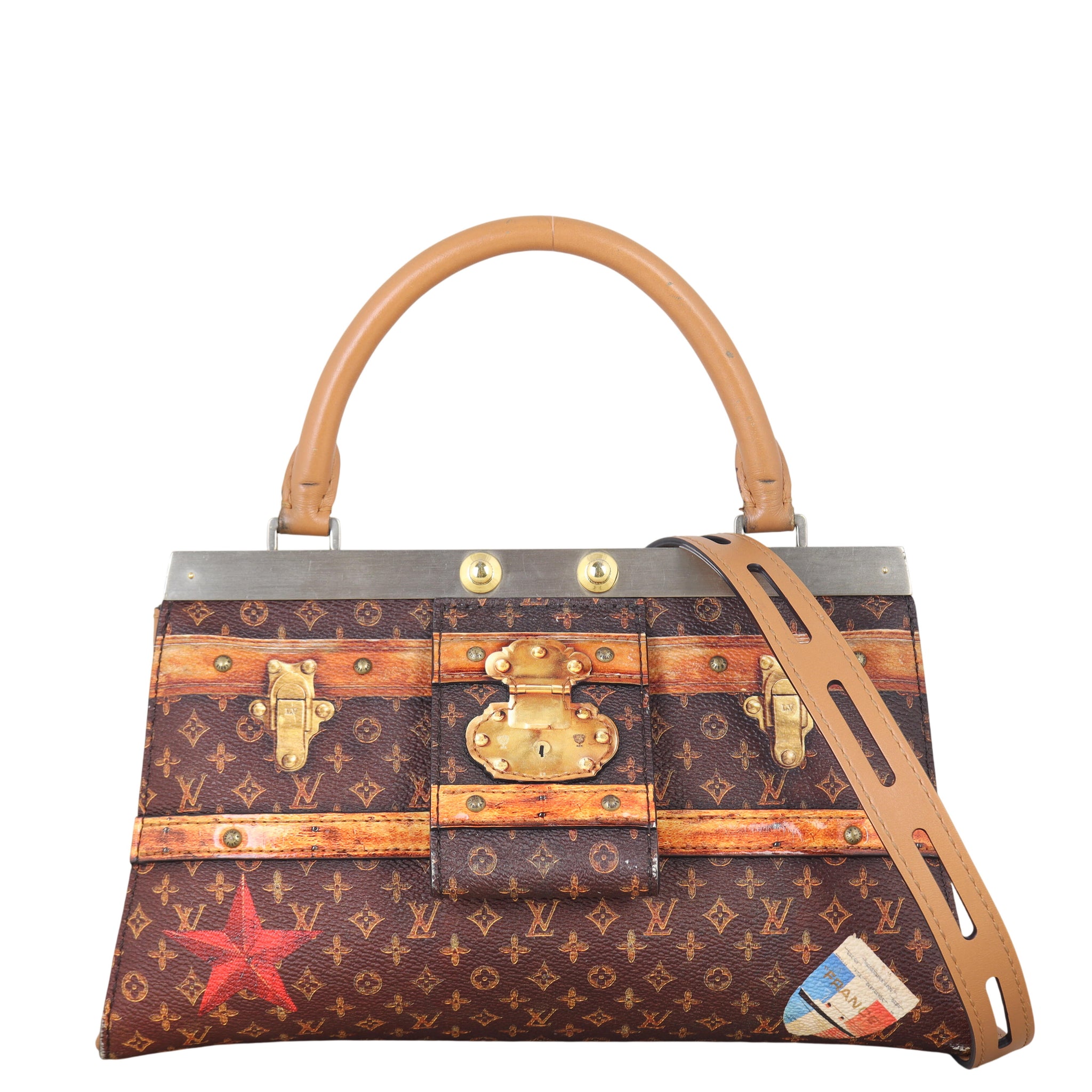 Louis Vuitton Time Trunk Crown Frame Bag Monogram Transformed