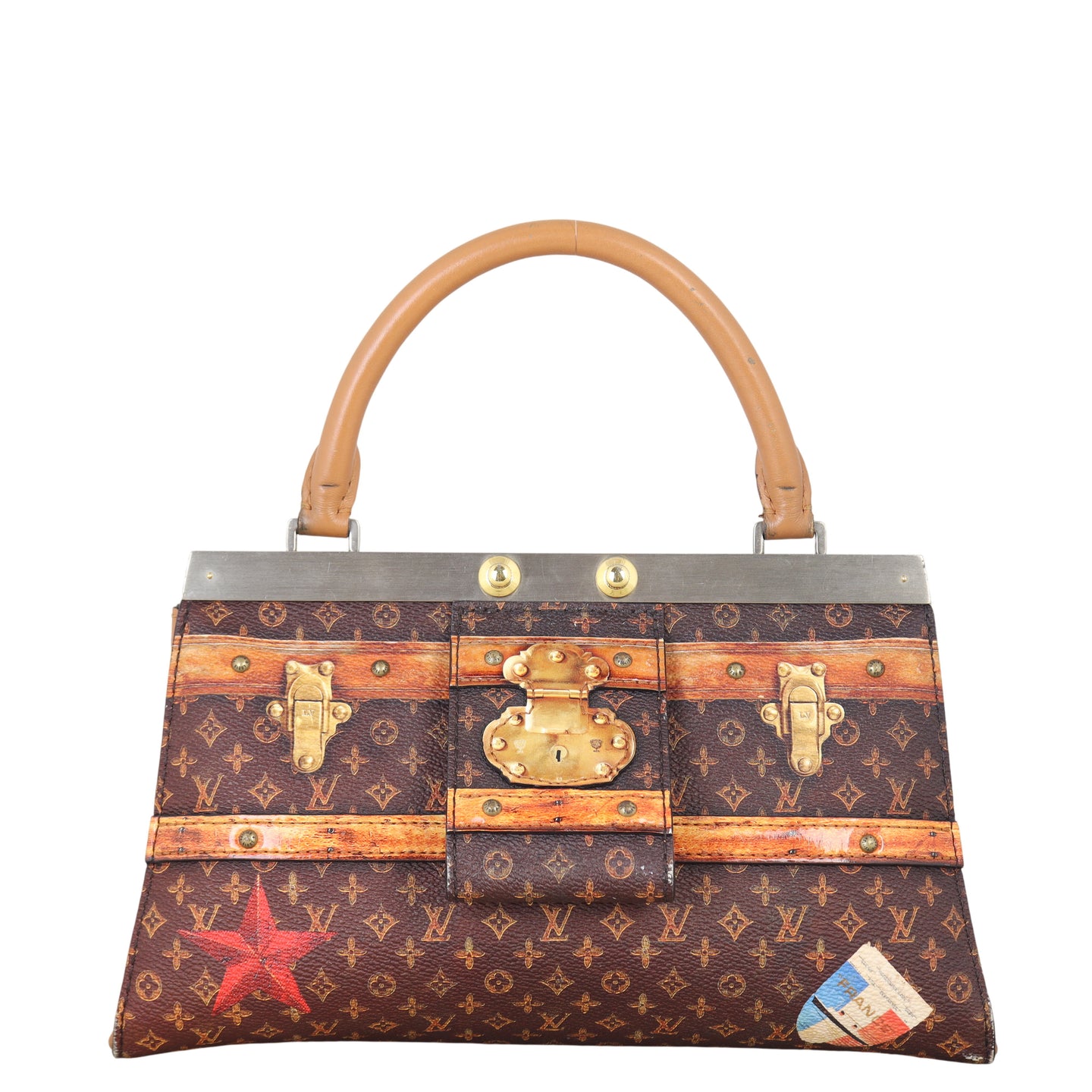 Louis Vuitton Time Trunk Crown Frame Bag Monogram Transformed