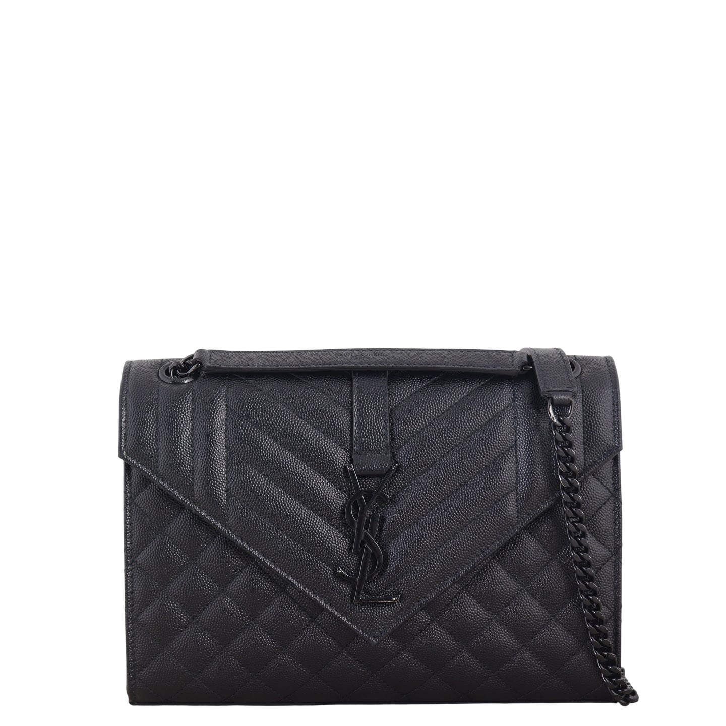 Saint Laurent Monogram Mix Matelasse Envelope Chain Bag Medium