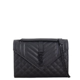 Saint Laurent Monogram Mix Matelasse Envelope Chain Bag Medium