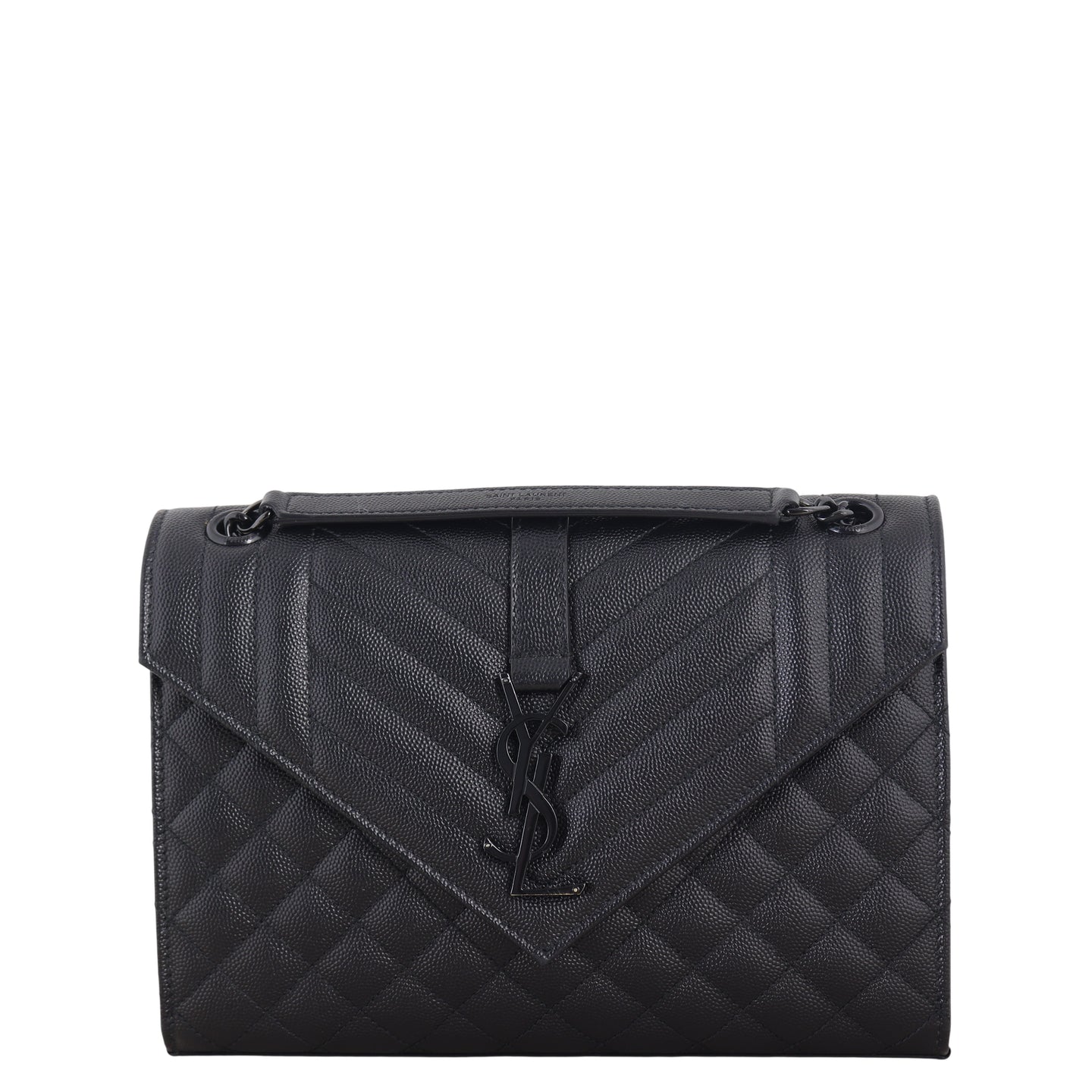 Saint Laurent Monogram Mix Matelasse Envelope Chain Bag Medium