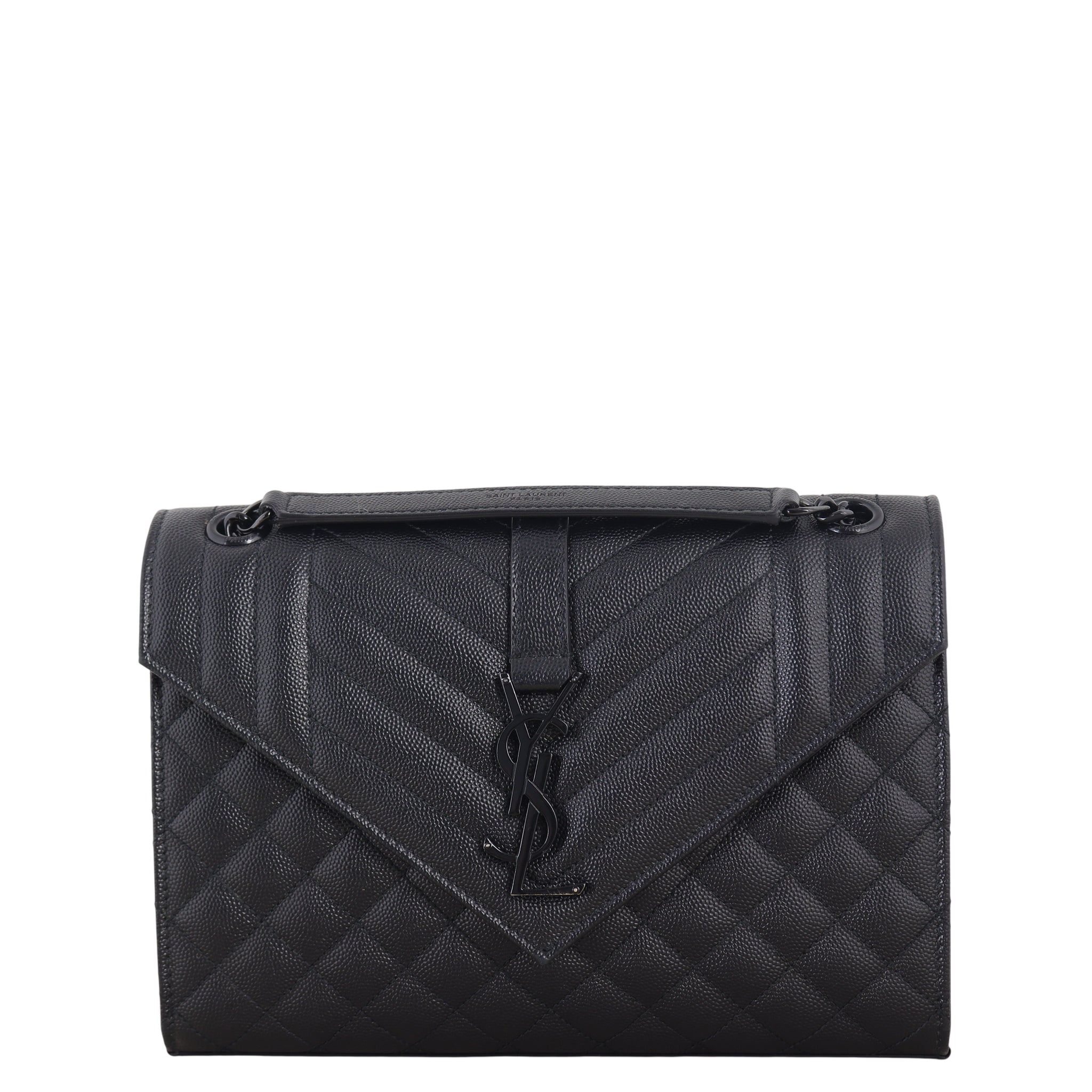 Saint Laurent Monogram Mix Matelasse Envelope Chain Bag Medium