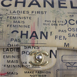 Chanel Classic Double Flap Medium Hand Painted Newspaper