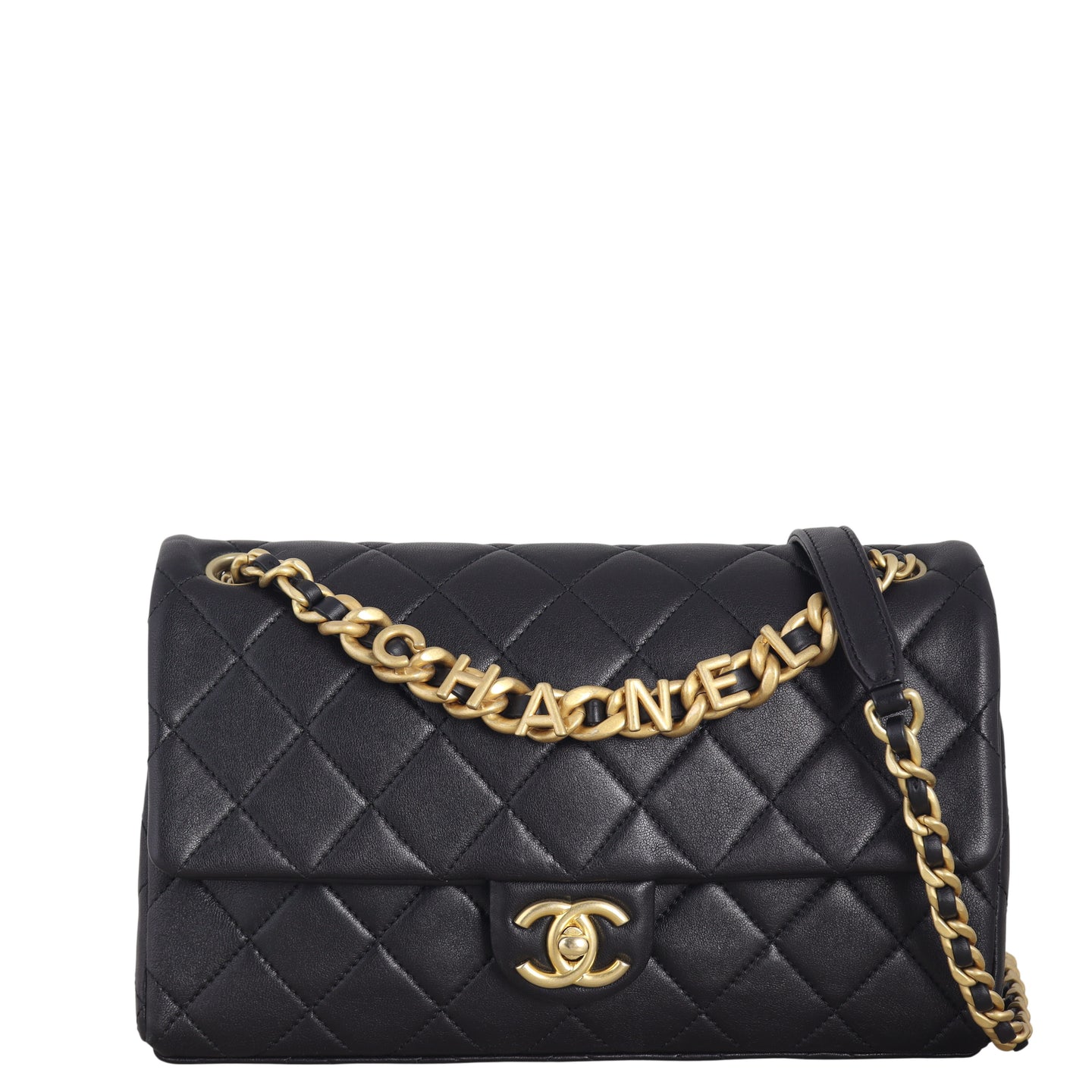Chanel Logo Letters Flap Bag