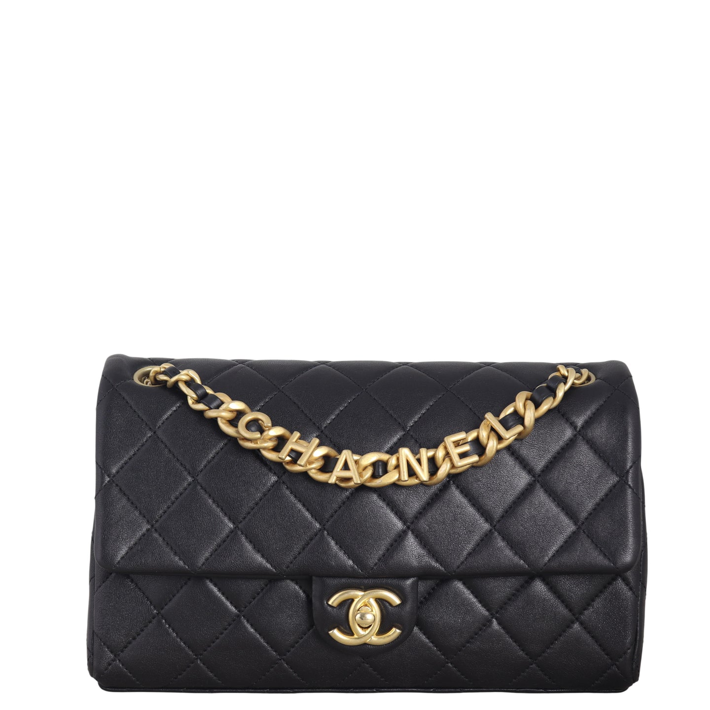 Chanel Logo Letters Flap Bag