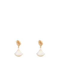 Bvlgari Diva's Dream 18k Rose Gold Diamond Mother of Pearl Drop Earrings