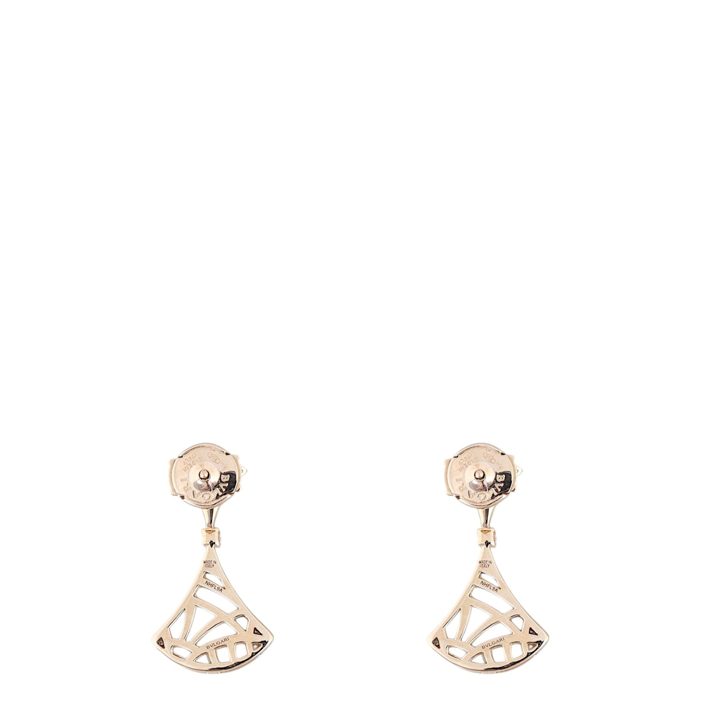 Bvlgari Diva's Dream 18k Rose Gold Diamond Mother of Pearl Drop Earrings