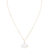 Bvlgari Diva's Dream 18k Rose Gold Diamond Mother of Pearl Pendant Necklace