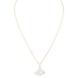 Bvlgari Diva's Dream 18k Rose Gold Diamond Mother of Pearl Pendant Necklace