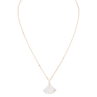 Bvlgari Diva's Dream 18k Rose Gold Diamond Mother of Pearl Pendant Necklace