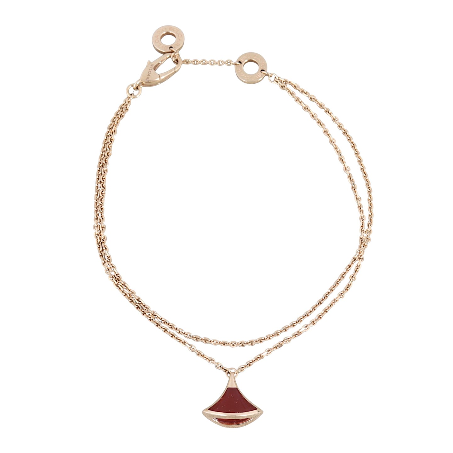 Bvlgari Diva's Dream 18k Rose Gold Carnelian Bracelet
