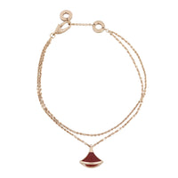 Bvlgari Diva's Dream 18k Rose Gold Carnelian Bracelet