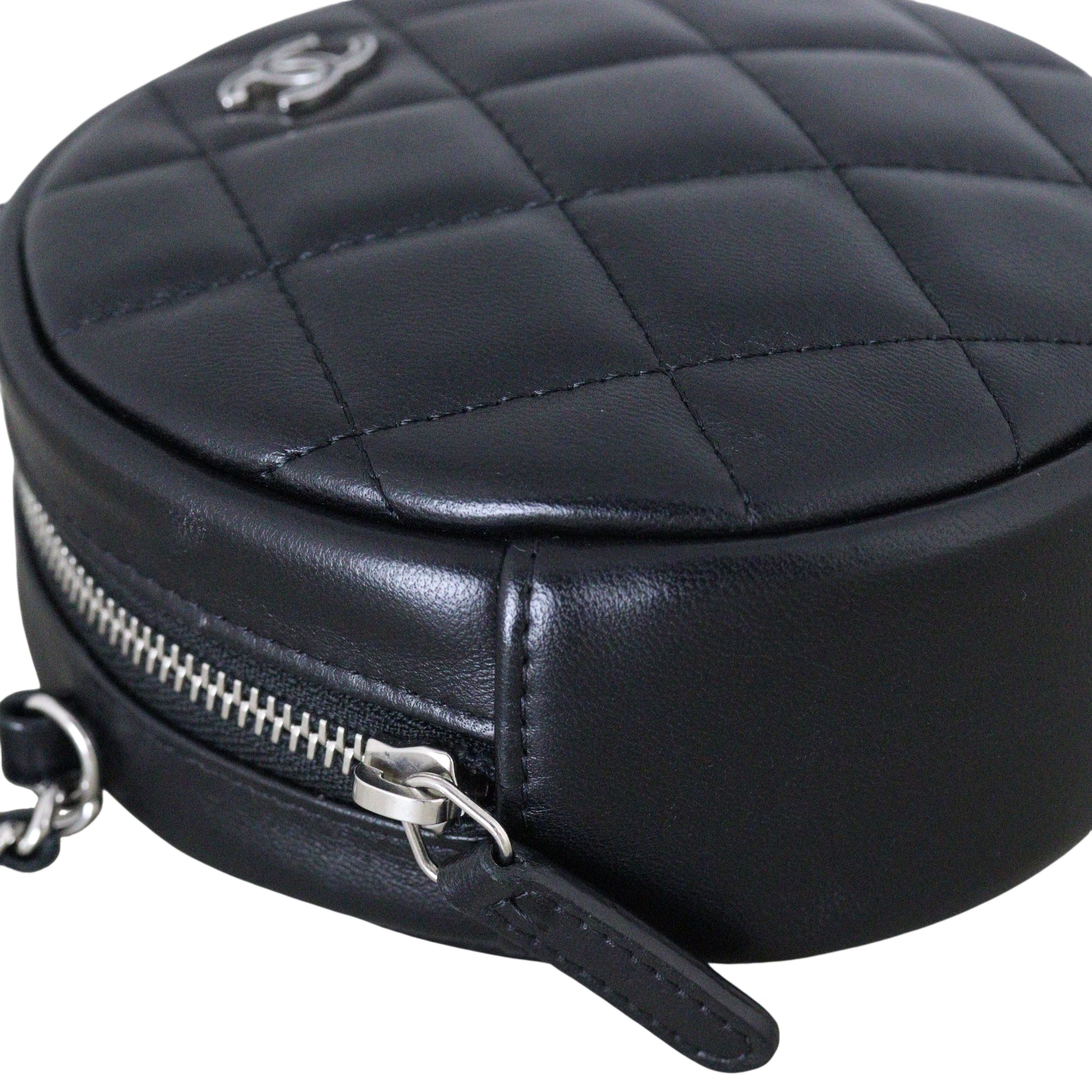 Chanel CC Round Clutch with Chain