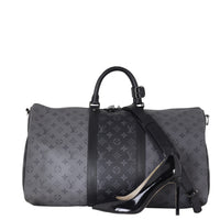 Louis Vuitton Keepall 50 Bandouliere Monogram Eclipse Reverse