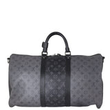 Louis Vuitton Keepall 50 Bandouliere Monogram Eclipse Reverse